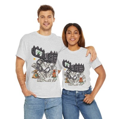 Witty Bear Trap Phone T-Shirt: Literal Streetwear ''Trap Phone'' Wordplay Design