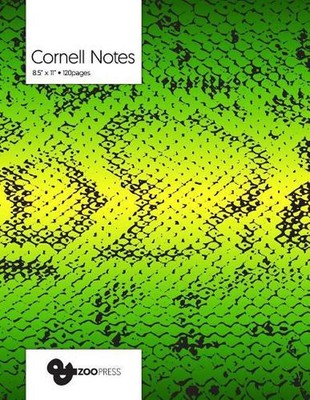 Cornell Notes: Snake Skin Cover - Best Note Taking System for Students ...