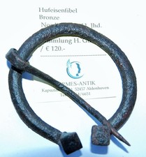 Hufeisenfibel - Wikinger - 6,5 cm - Ex HERMES-ANTIK - Kunsthandel - Gutachten