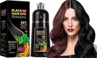 Hair Dye Shampoo 3 in 1 for Gray Hair Coverage, 500ML Instant Hair Color Sham...