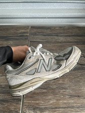 New Balance 990v4 Running Shoes Mens 10 Gray Suede Mesh Made in USA