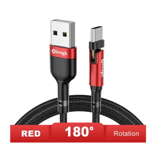 Charging Cable For iPhone & Samsung Type C Fast 540 Rotate Magnetic Cable 2 In 1 - Picture 3 of 8