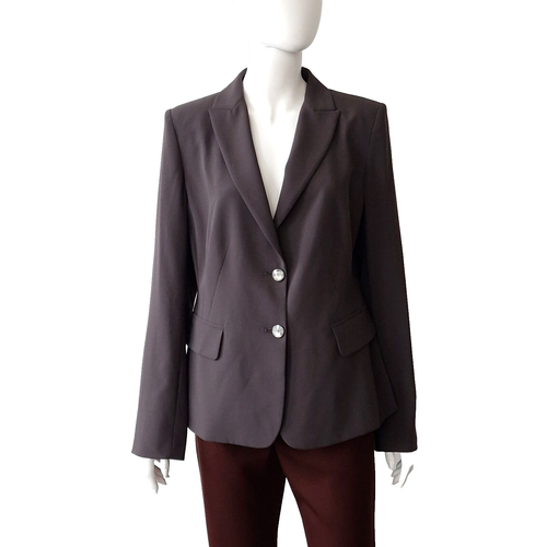 MARINA RINALDI BLAZER JACKET SIZE 17 PLUS S FR42 DE38 USA8 UK12 SINGLE BREASTED