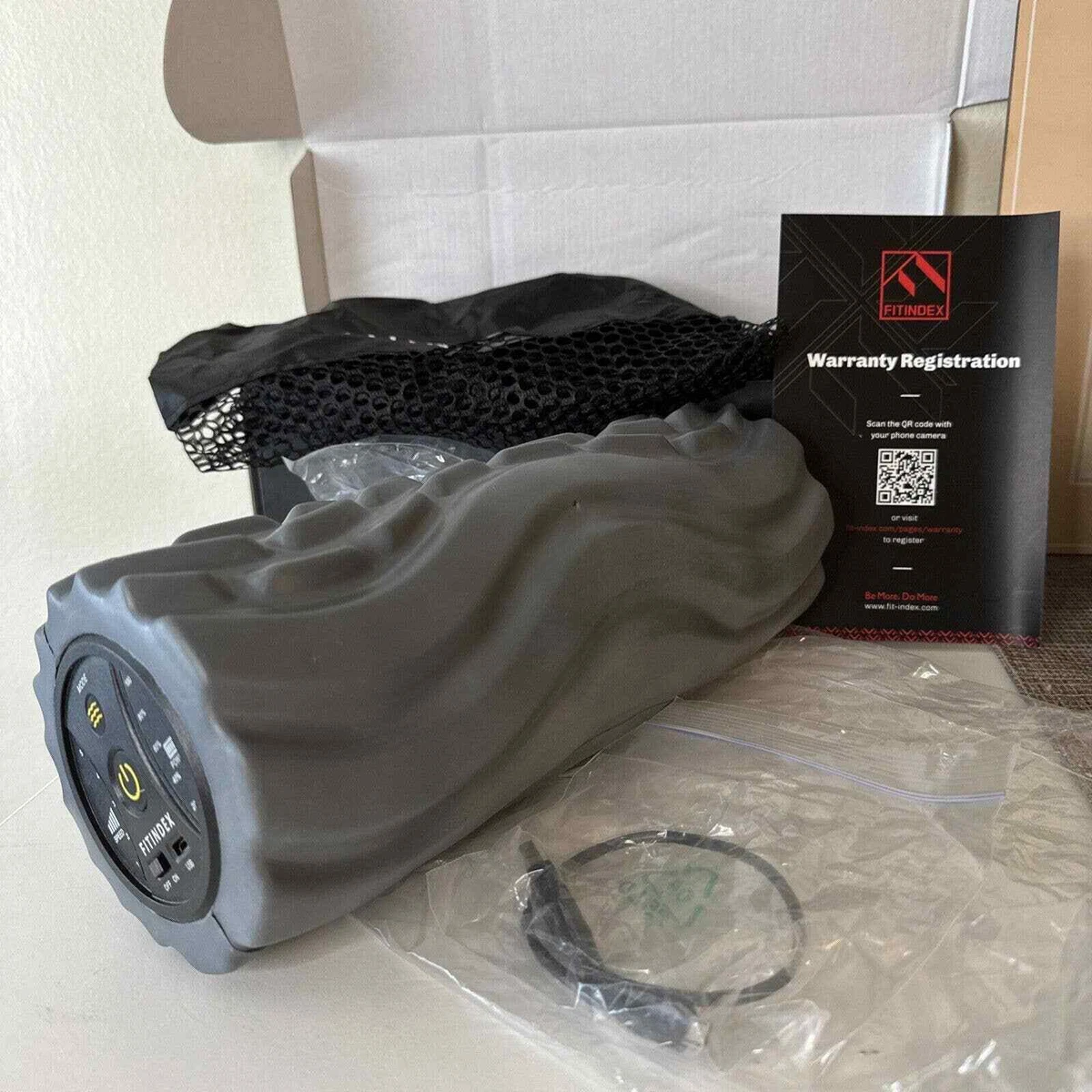 FITINDEX Vibrating Foam Roller 5 Speed Next Generation Electric Foam Roller