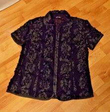 Womens Gerry Weber Sheer Embelished Black Cri...