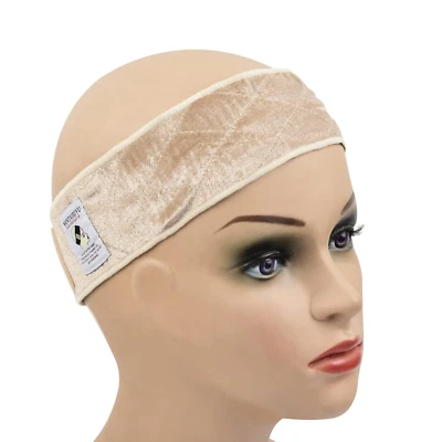 Beige Wig Grip Headband for Secure and Comfortable Wig Wear