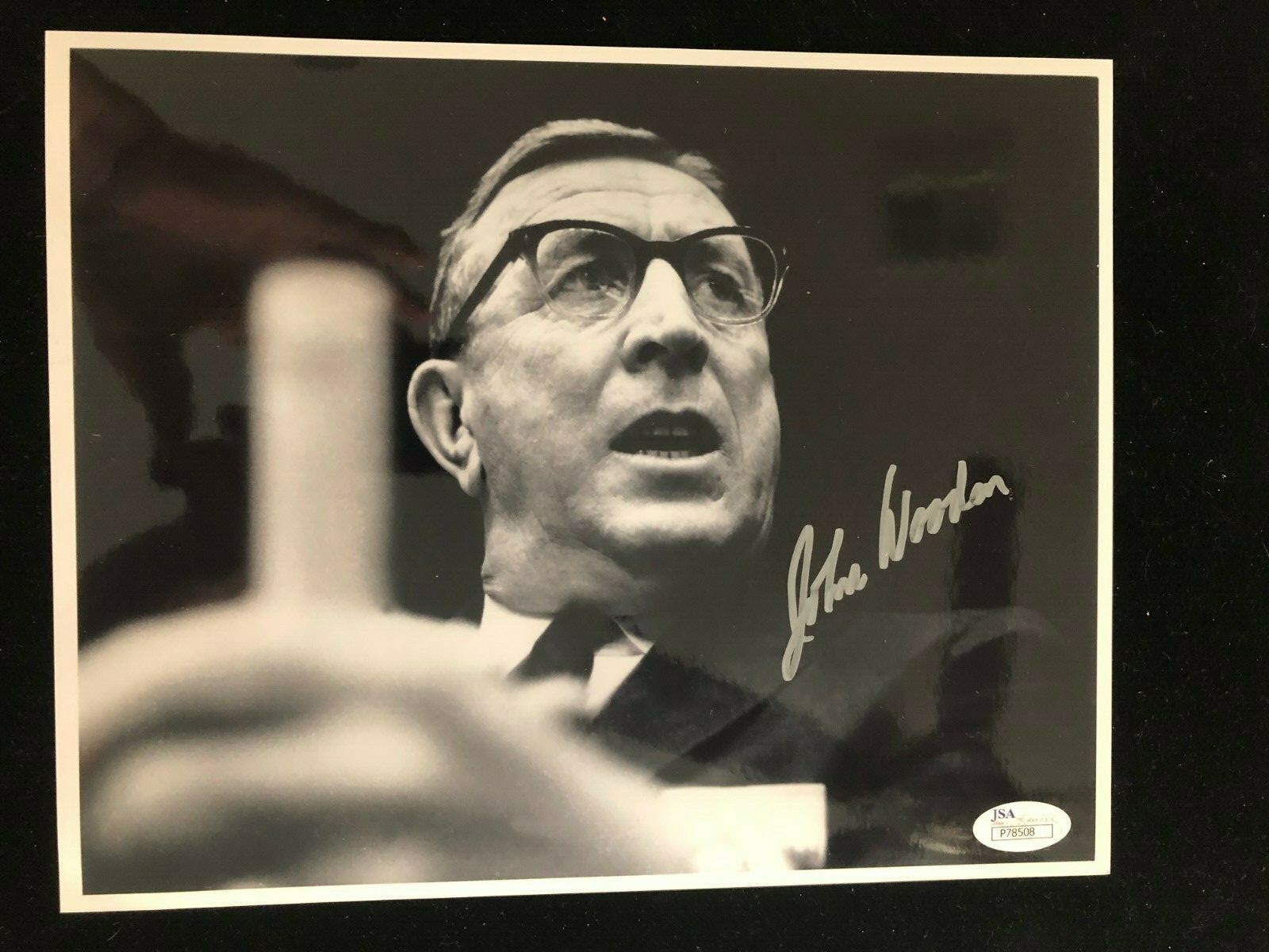 Coach John Wooden Autographed Signed UCLA Bruins John Wooden Coach Photo - Purdue JSA P78508 
