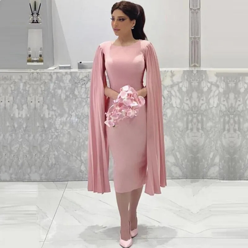 open lace back dress Long Sleeve Hot Pink Floral Midi Wedding Guest Dress M