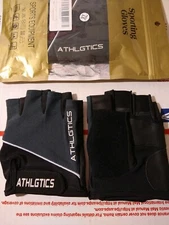 Bike Cycling Gym Fingerless Gloves Unisex MEDIUM Black Dark Gray Lifting Sports