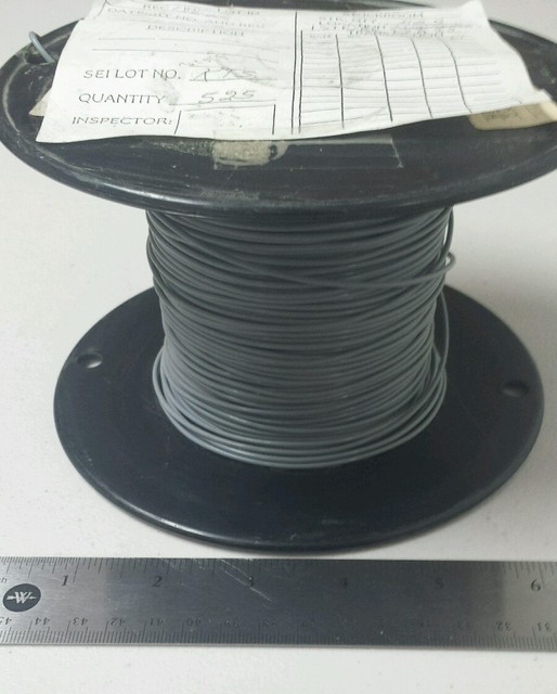( 25 FT ) M16878/4BHE8 18Awg Gray SPC Cable Wire 19/32 600V eBay