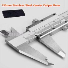 6" 150mm Stainless Steel Vernier Caliper Micrometer Measuring Tool Gauge Ruler