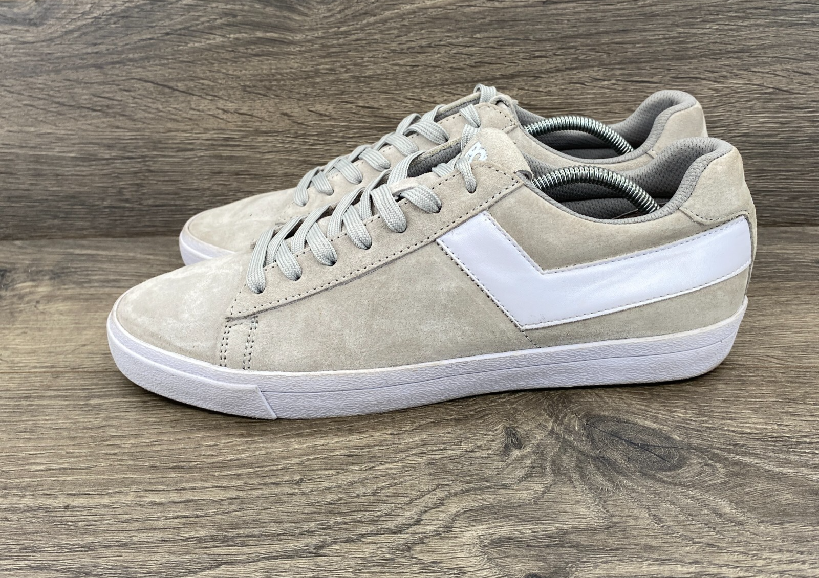 Pony Topstar Lo Core Sneakers Scamosciate Donna Taglia 10 Beige Bianco 42045404G 