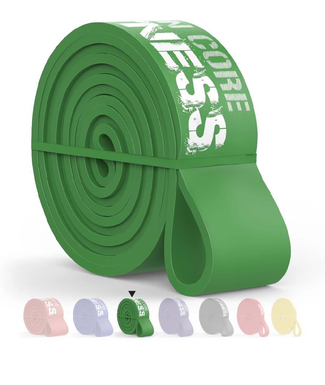 Green Resistance Bands Pull Up WOD Bands for Banded Squat Assistance Rubber S...
