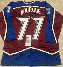 RAY BOURQUE COLORADO AVALANCHE Autographed INSCRIB CUP 2001 Style Jersey JSA