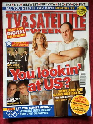 TV & SATELLITE WEEK magazine 07/08/2004 JAMES GANDOLFINI Sopranos Naomi Watts UK