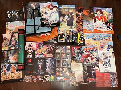 Anime Expo Ax 2023 Mega Bundle Lot - Poster, Tote, Booklet, Sampler, Prints etc.