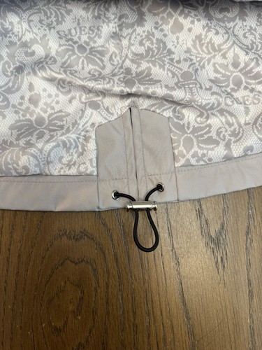 Authentic Guess Hooded Trench Zip Up Lined Coat Large - Picture 12 of 20