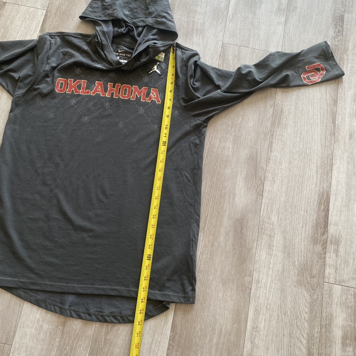 OU Oklahoma Sooners Nike Jumpman Jordan Lightweight Long Sleeve Hoodie Mens Sz M | eBay