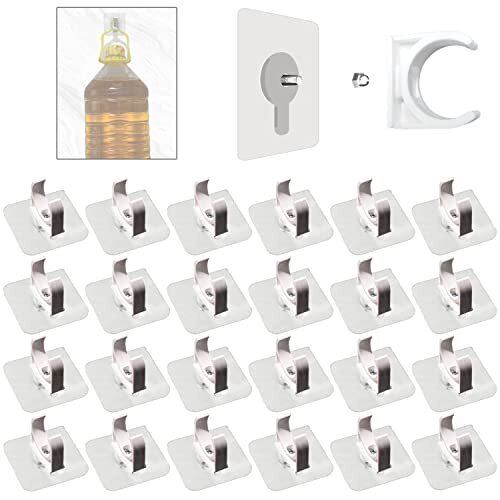 Clip per Tubi 25mm, Morsetto per Tubi Autoadesivi, Morsetto Fissaggio (f5S)