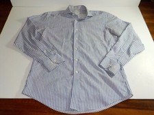 Brooks Brothers Regent Button Down Dress Shirt Size 15 1/2 - 4/5 Blue Red Stripe