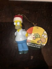 The Simpsons Homer Simpson as Santa hiding candy canes ornament Mt w/tags