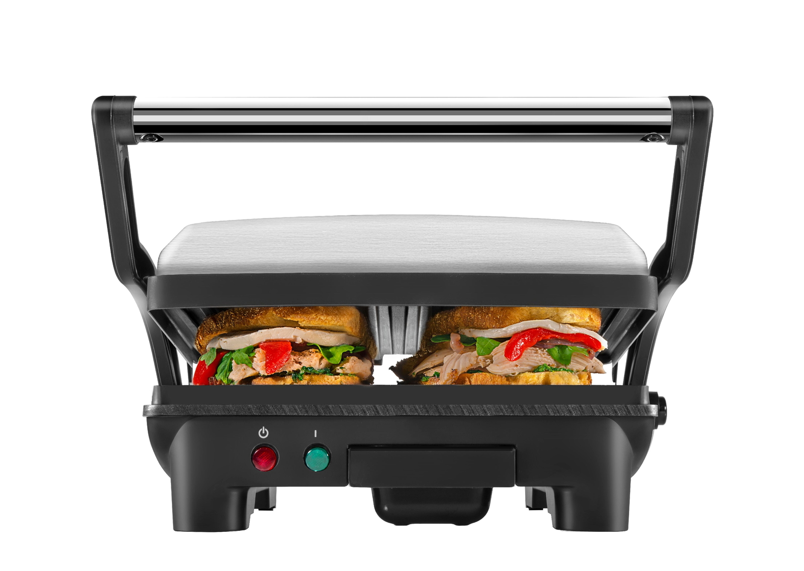 Chefman 3in1 Electric Indoor Panini Press & Grill, 4Slice Sandwich