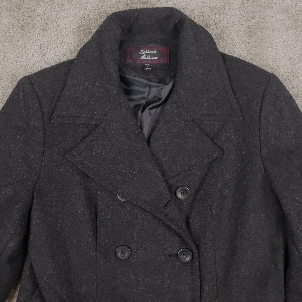 Stephanie mathews cheap wool coat