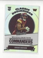 2022 Classics Classic Beginnings Silver #13 Jahan Dotson RC Rookie Commanders