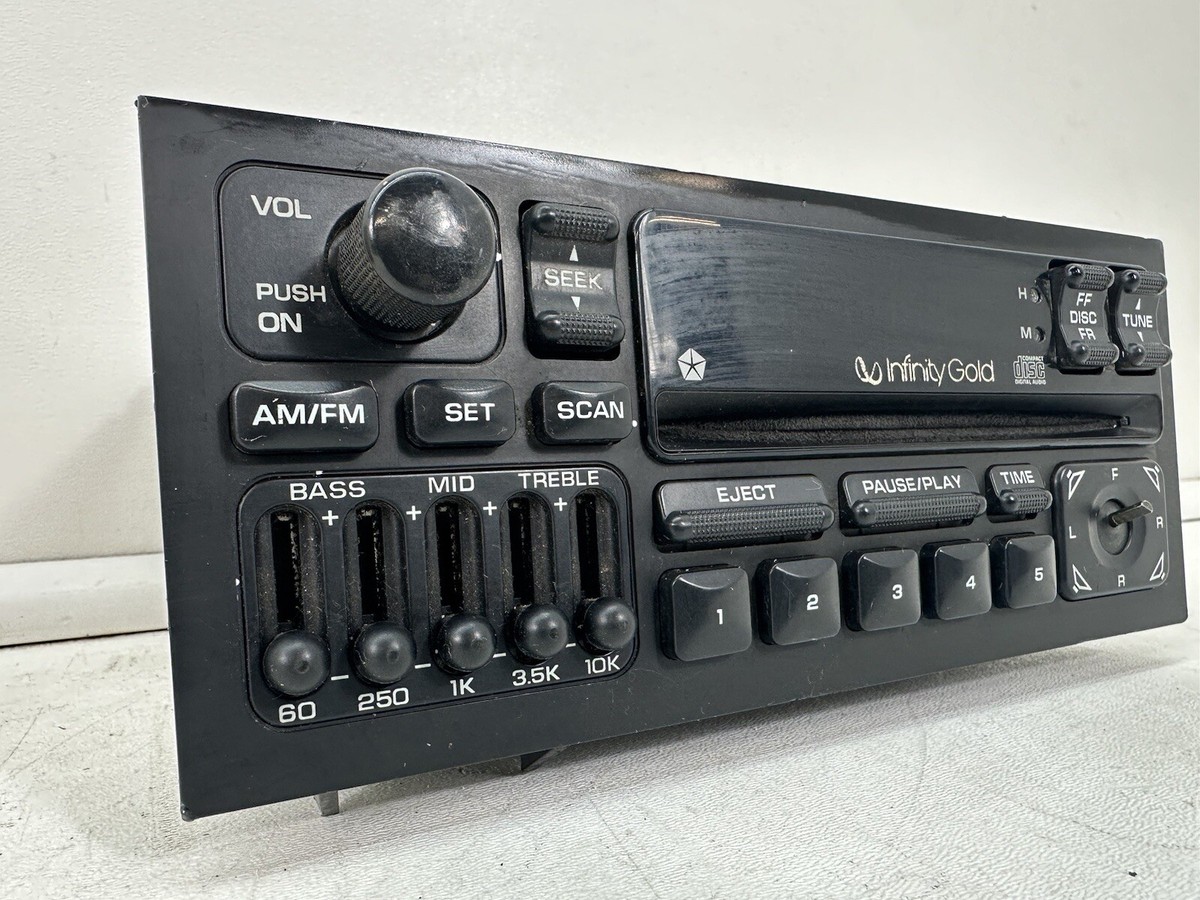 1993-1995 Chrysler Jeep Infinity Gold AM/FM Stereo CD Player Radio