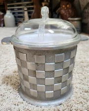 Guardian Service Ware Aluminum Ice Bucket Plastic Liner & Original Glass Lid #2