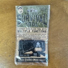 Trixie and Milo TOOL-SURVL Black Stainless Steel Survival Wallet 15-Multi-Tool