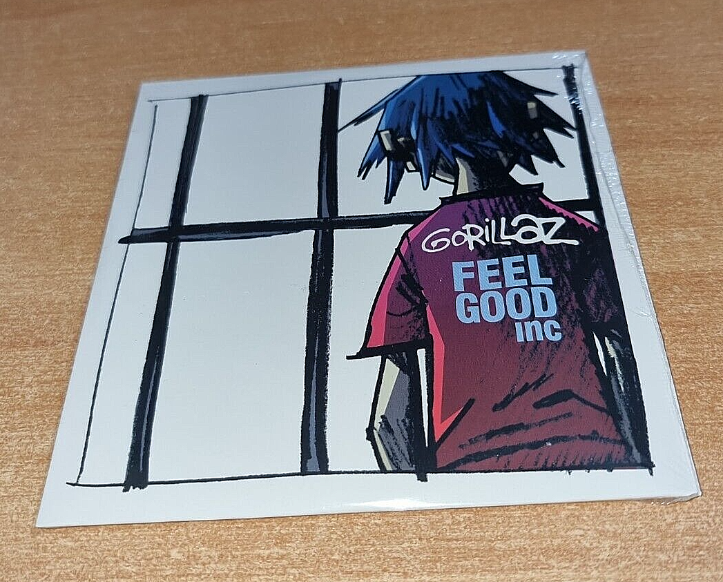 GORILLAZ Feel good Inc RARE UK EU PROMO CD SINGLE DAMON ALBARN