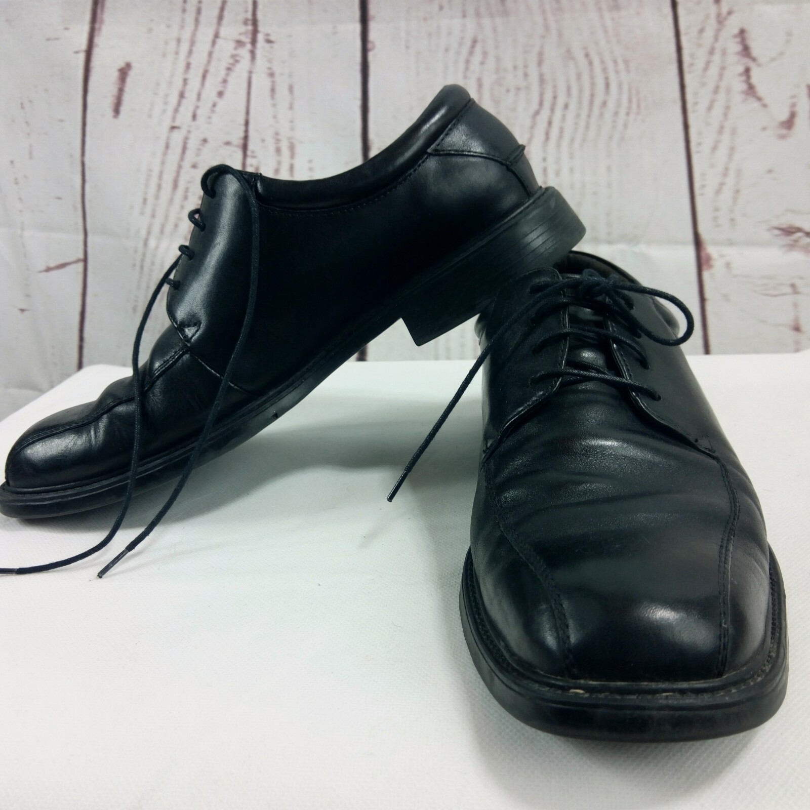 SAOLA Scarpe eleganti Nunn Bush Comfort Gel da uomo in pelle nera 10 5 M