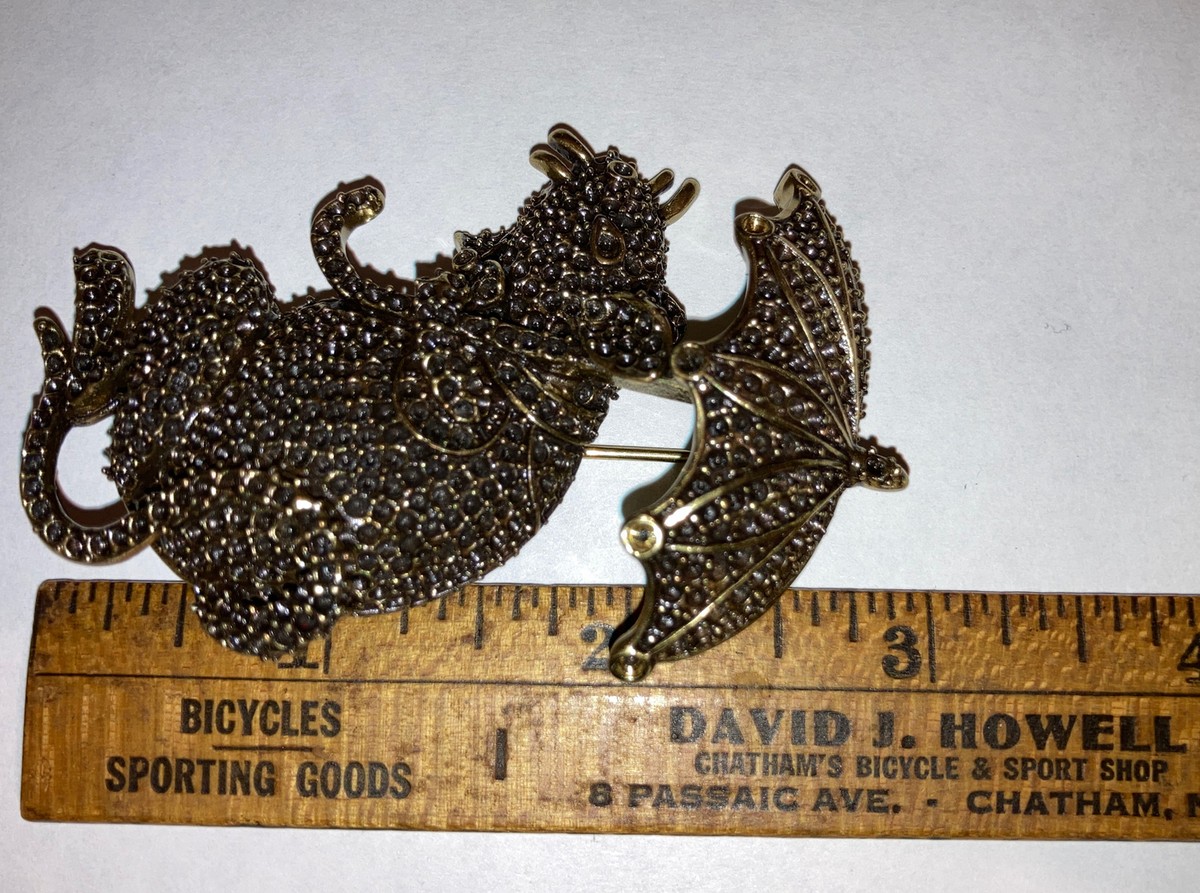 Signed Heidi Days Large 3” Octavious Mouse Rat With Umbrella Brooch Pin View 4