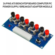 1 24 Pins ATX Benchtop Board Computer PC Power Supply Breakout Adapter Module