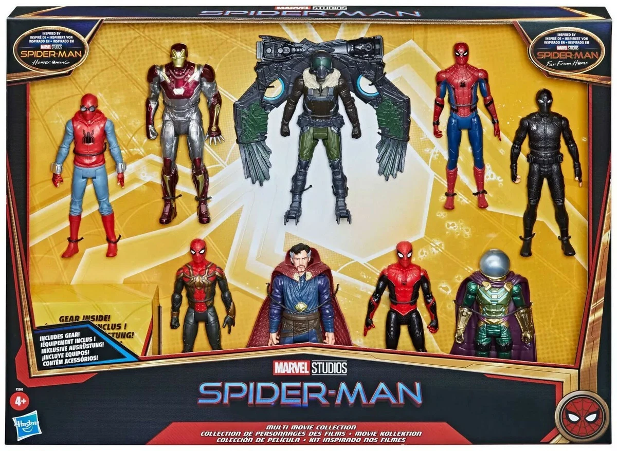 Spider Man Homecoming Multi Movie Collection Action Figure 9 Pack