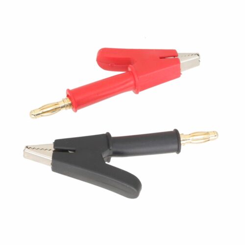 1 Set 56 mm Alligatorclip auf 4 mm Bananenstecker Testadapter Power Sonde Multimeter - Bild 1 von 4