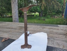 Antique Cobbler's Shoe Last/Lathe with 2 Top pieces Cast Iron