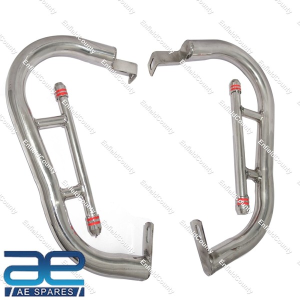 Heck Bein Schutz SturzbüGel Edelstahl FüR Royal Enfield Klassisch 350 500 Gec-image