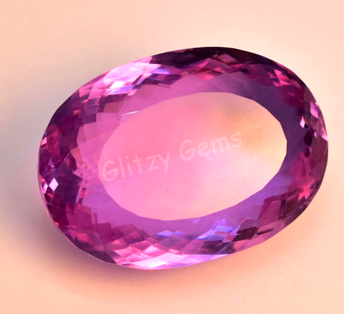 Flawless Lab-Created Alexandrite Big Oval 125.95 Ct Certified Loose Gemstone - Picture 4 of 7
