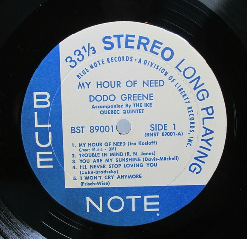 Dodo Greene - Lp - My Hour of Need - Jazz Soul Blue Note 1963 Classic - Picture 4 of 4