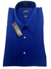 Vintage NWT Arrow Royal Blue Button Up Dress Shirt