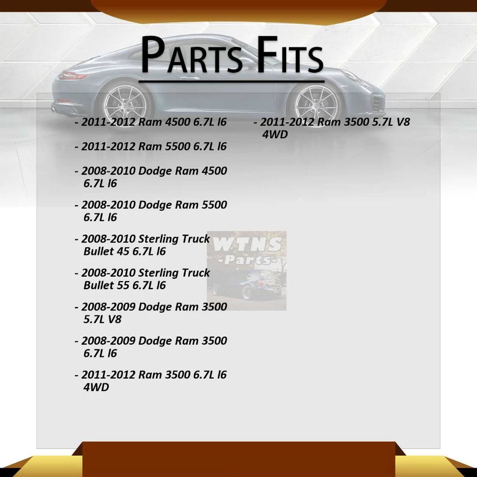Barra estabilizadora delantera trasera izquierda Mevotech 4 piezas para Dodge Ram 3500 6,7 L 2008-2009 Foto 2 de 4