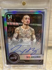 Topps 2019 Museum Collection Max Holloway Autograph Card #MA-MH 42/99 UFC