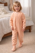 Vintage Toddler Blanket Sleeper Peach One Piece Pajamas Size 4 NIP 1970s