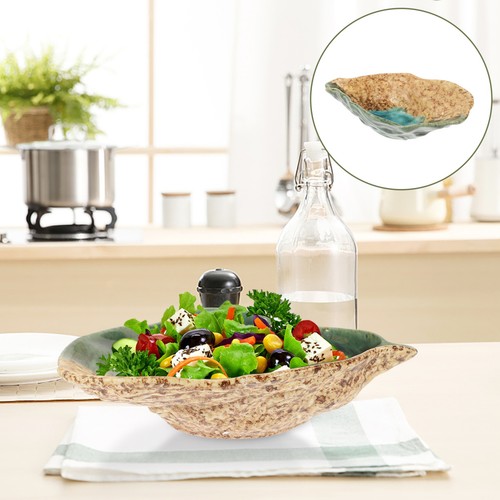 Shell Nameplate Reusable Porcelain Oyster Shell Plate Multi Function Ceramic Food ...