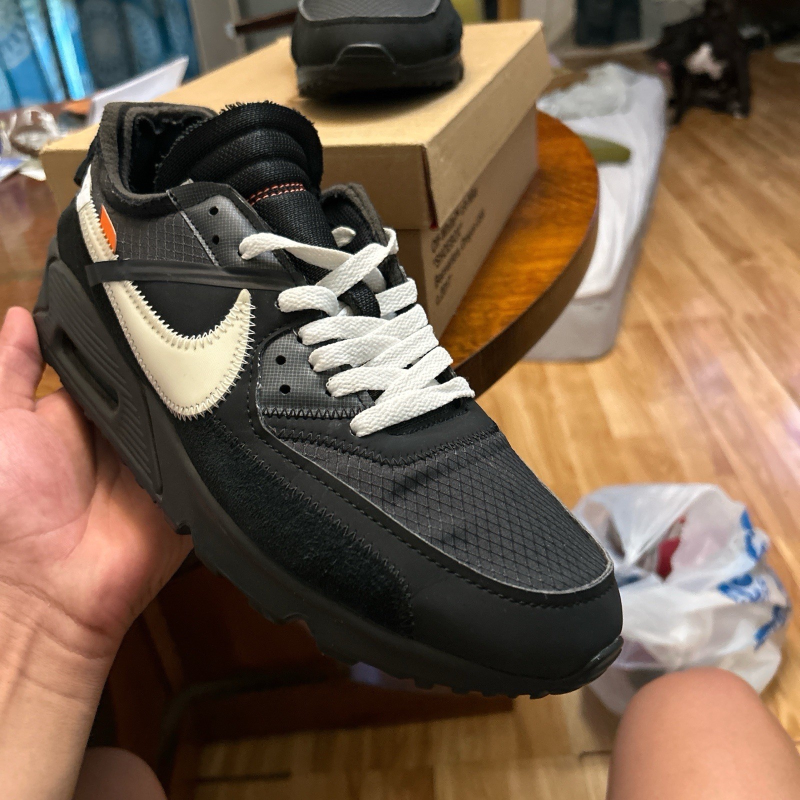 OFF WHITE X NIKE Taglia 10 Nike Air Max 90 x OFF WHITE Nero 2019