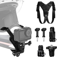 K&F Concept Motorcycle Helmet Chin Mount Strap Compatible with GoPro Hero 13, 12
