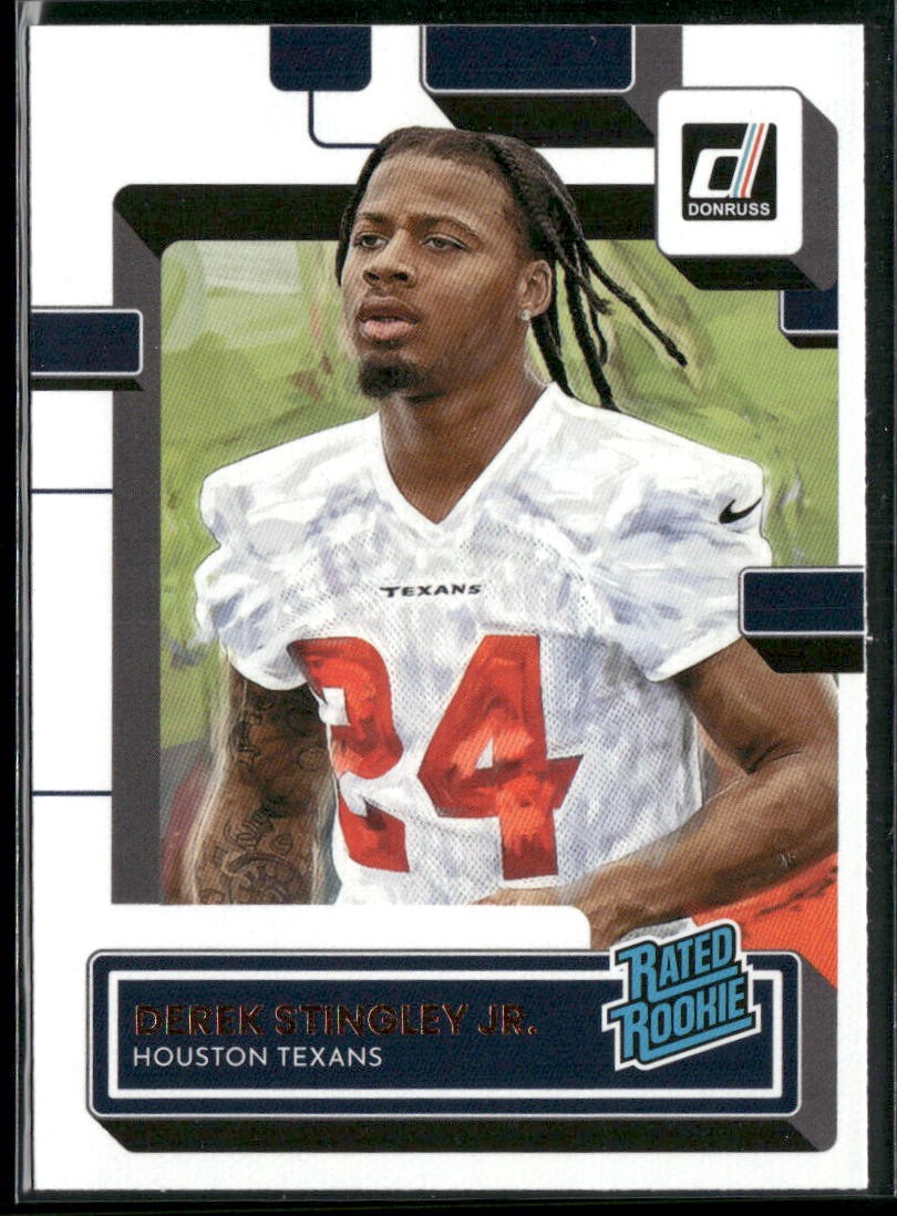 2022 Donruss Derek Stingley Jr. #351 RC Rated Rookies Portrait Houston Texans