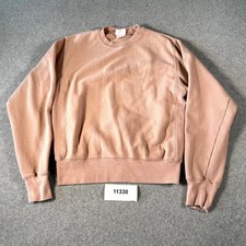 Champion Reverse Weave Sweatshirt Womens Small Tan Fleece Lined Cotton Casual